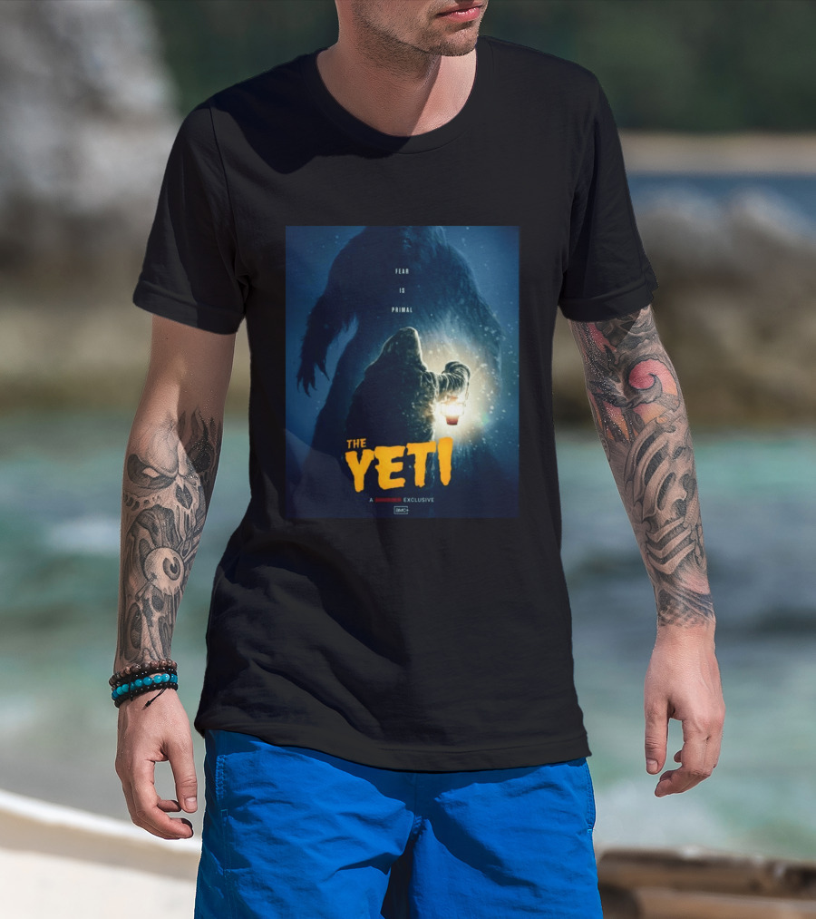 Fear Is Primal The Yeti A Shudder Exclusive AMC Lantern Shadowy Figure T-Shirt
