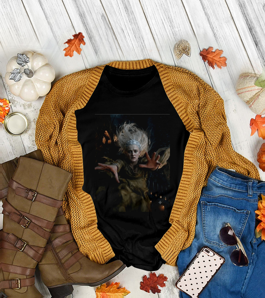 Helaena Targaryen Silver Haired Fantasy Woman In Dark Forest House Of The Dragon Scene T-Shirt