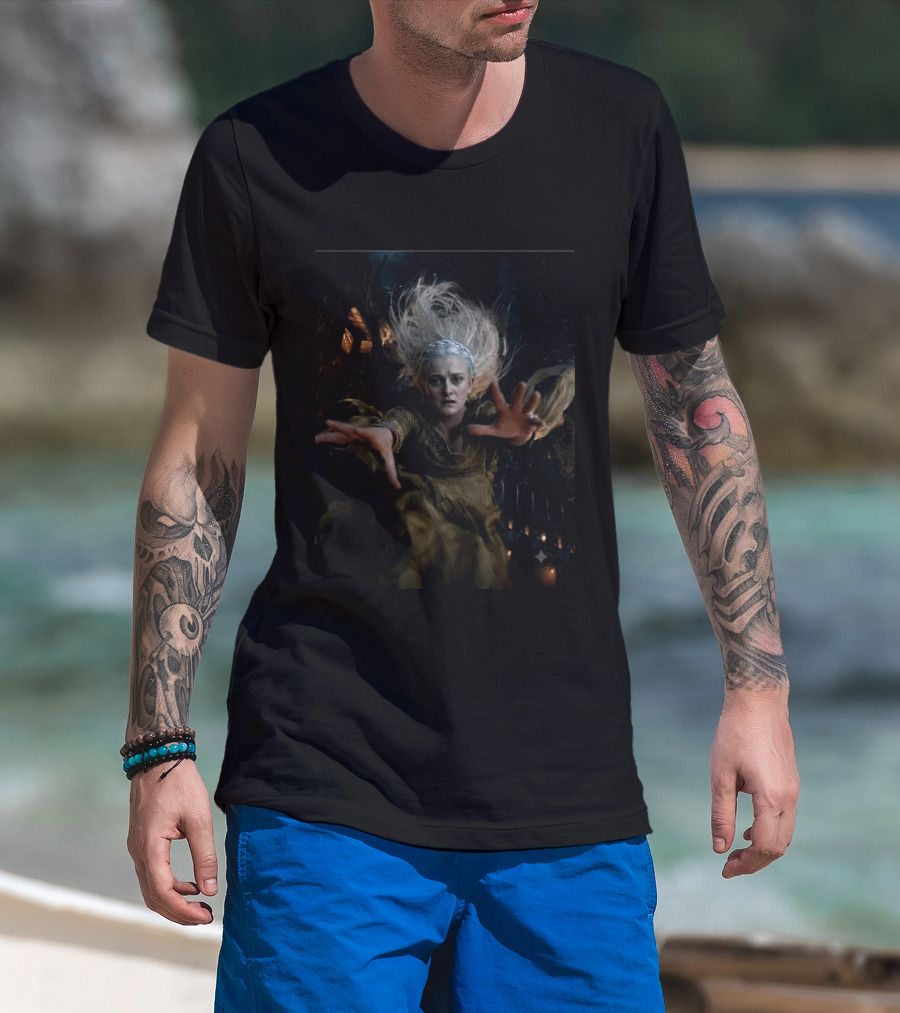 Helaena Targaryen Silver Haired Fantasy Woman In Dark Forest House Of The Dragon Scene T-Shirt