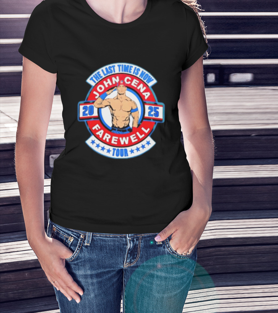WWE John Cena 2025 Farewell Tour The Last Time Is Now T-Shirt
