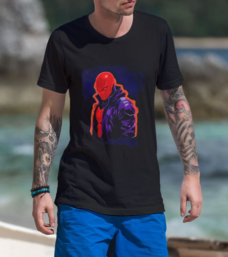 Red Hood Jason Todd DC Comics Vigilante Masked Hero T-Shirt