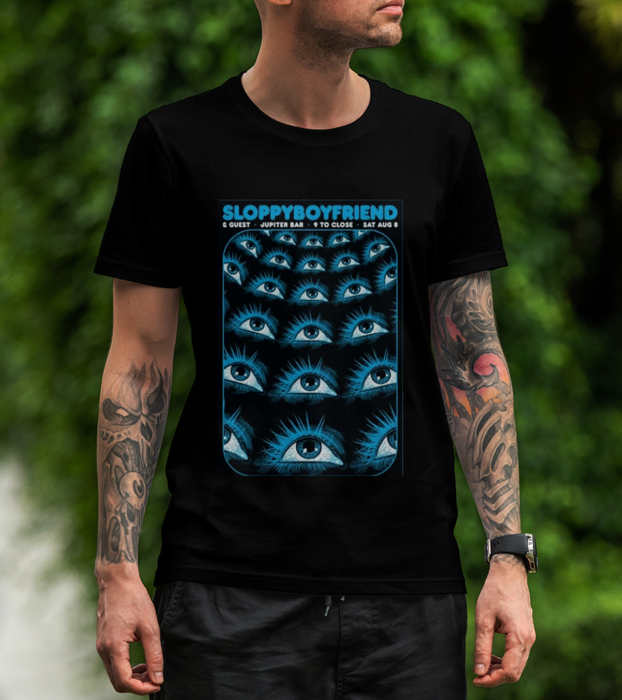 SloppyBoyfriend & Guest Jupiter Bar August 8 Eye T-Shirt