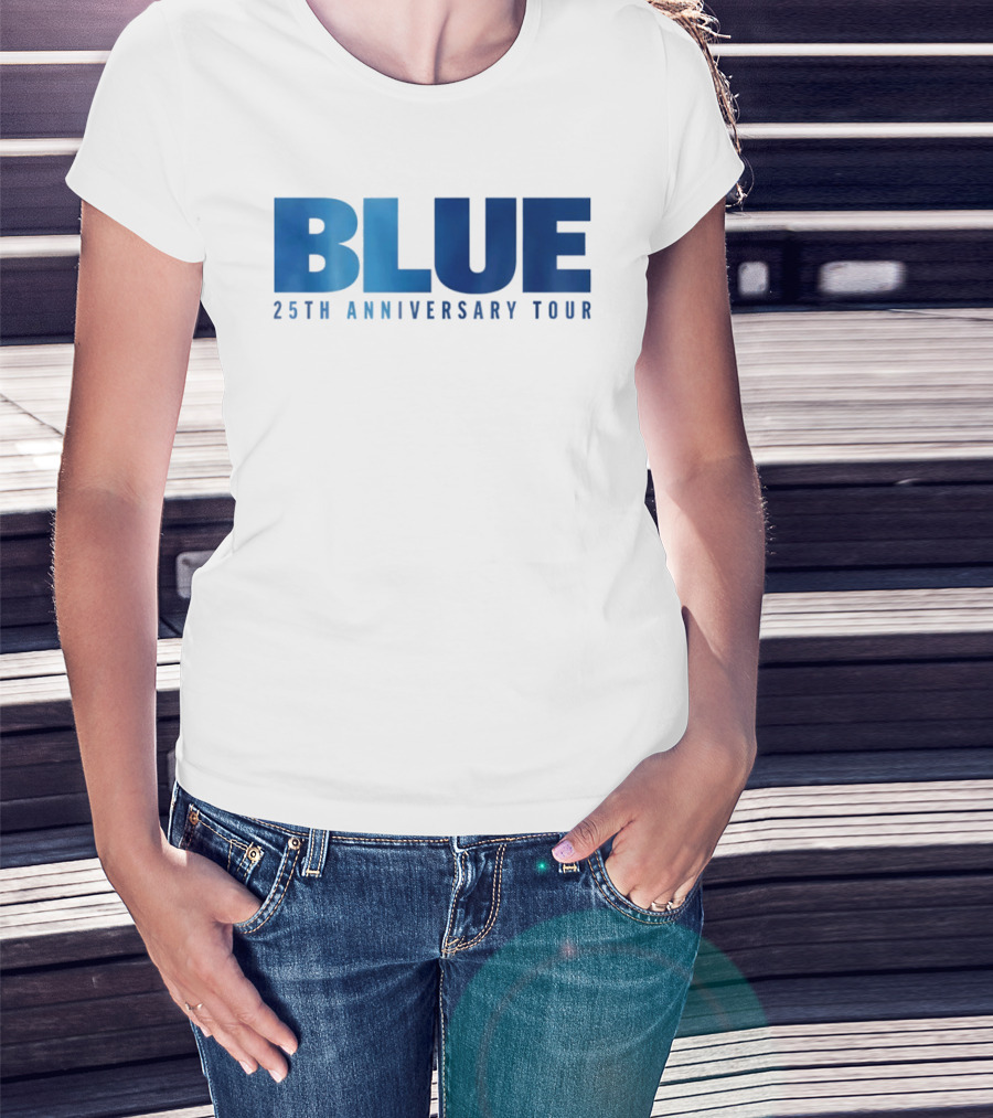 Blue 25th Anniversary Tour Music Concert Celebration T-Shirt