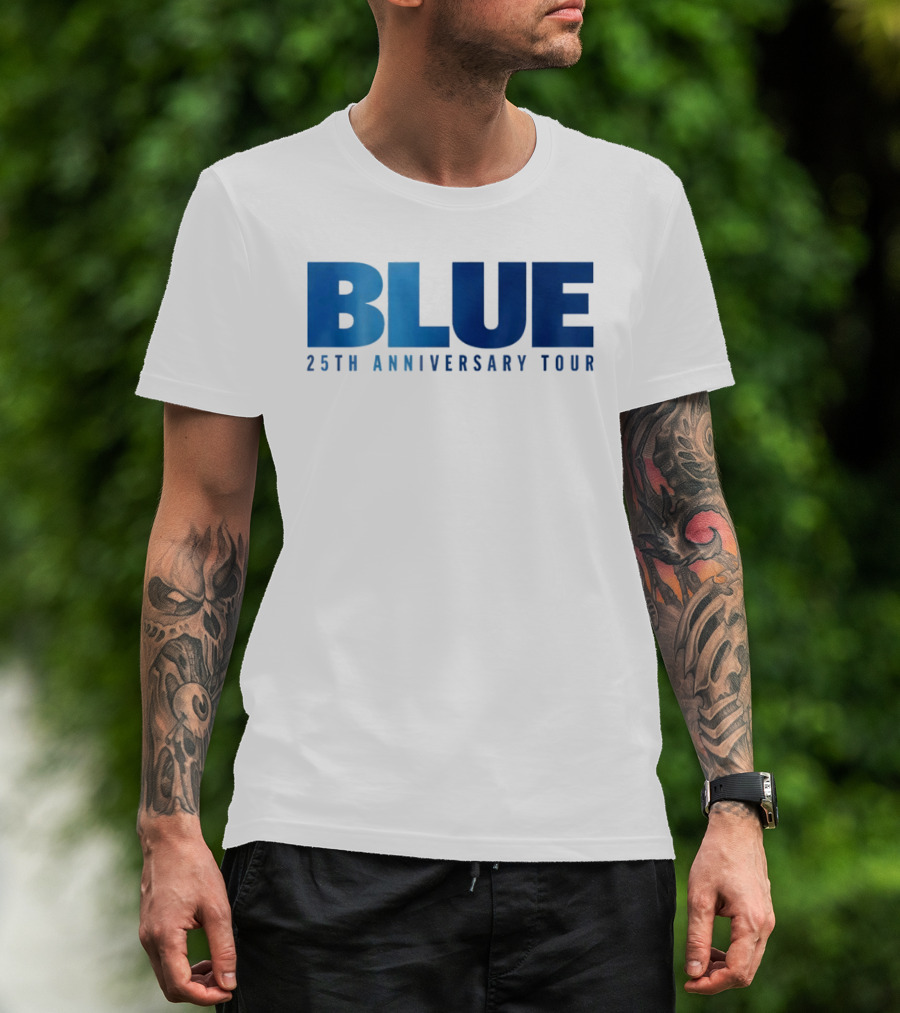 Blue 25th Anniversary Tour Music Concert Celebration T-Shirt