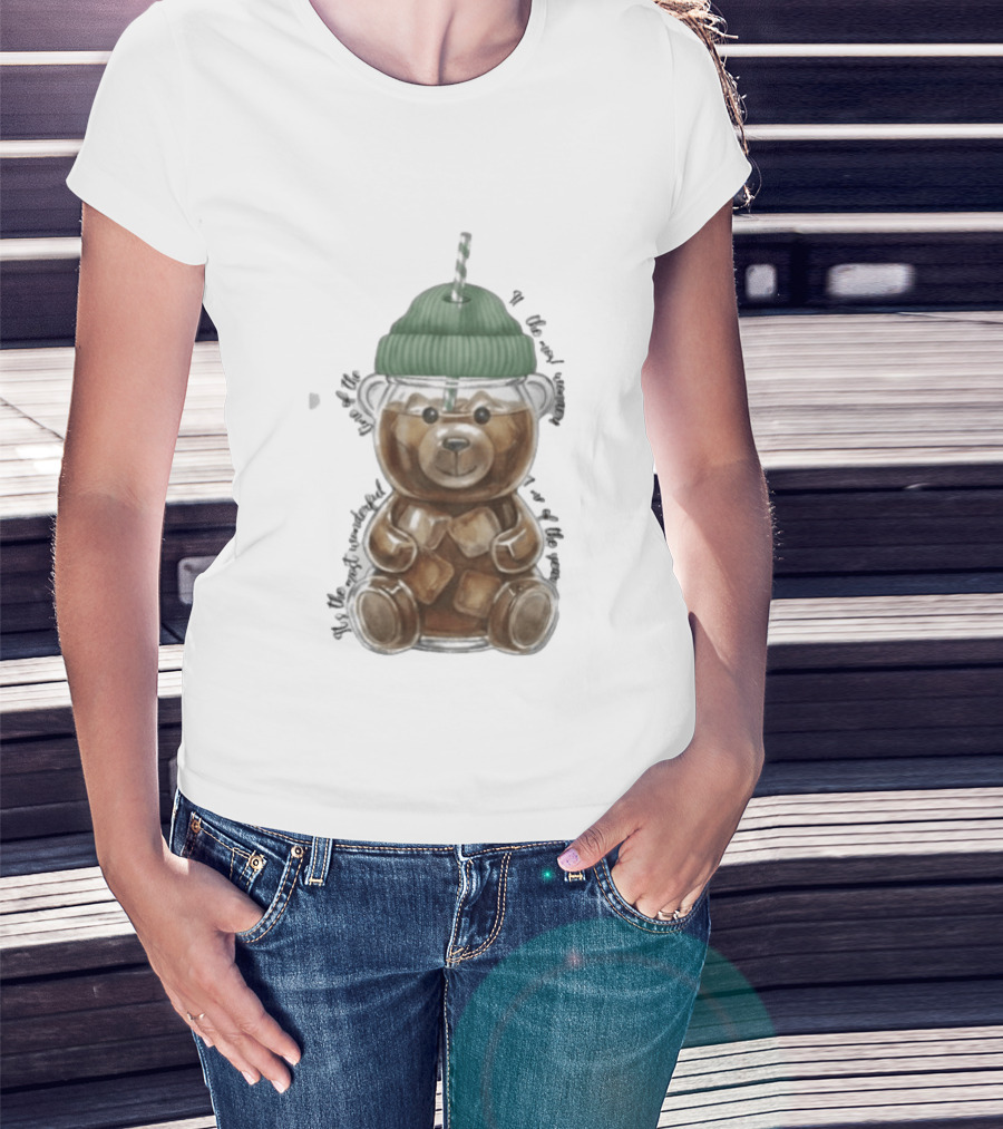 Starbucks Bear Cold Coffee Christmas 2023 Edition T-Shirt