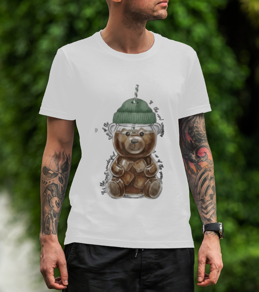 Starbucks Bear Cold Coffee Christmas 2023 Edition T-Shirt
