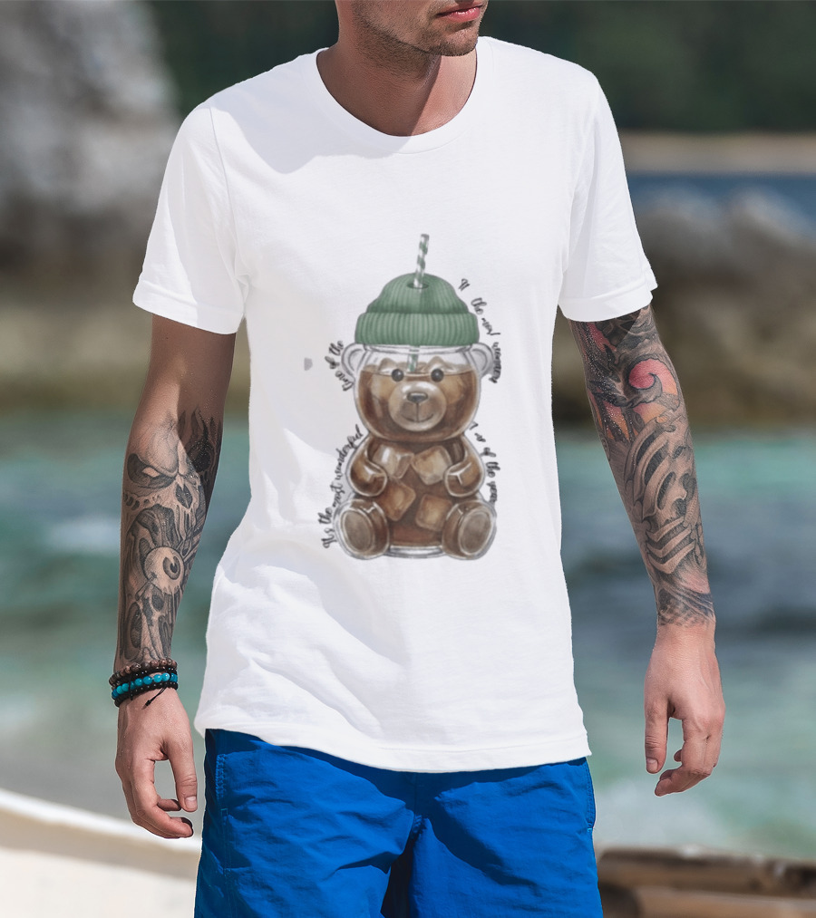 Starbucks Bear Cold Coffee Christmas 2023 Edition T-Shirt