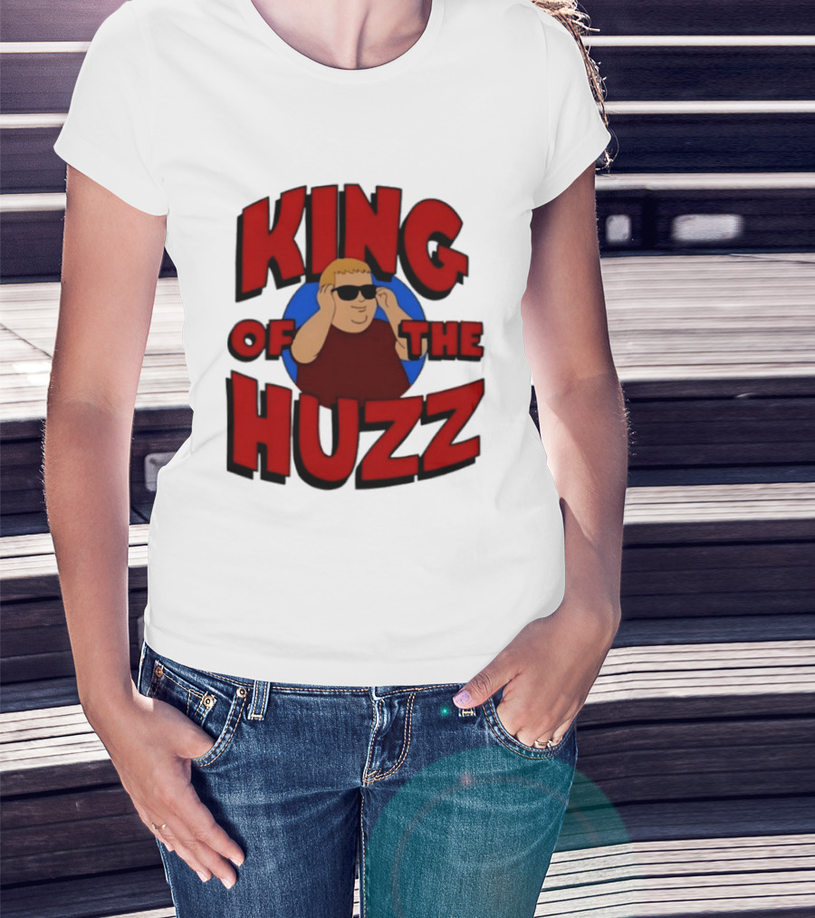 King Of The Huzz Iconic Retro Humor Vibe T-Shirt