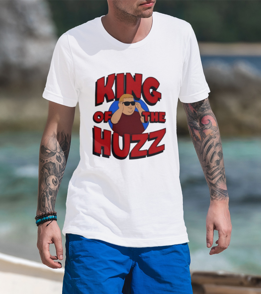 King Of The Huzz Iconic Retro Humor Vibe T-Shirt