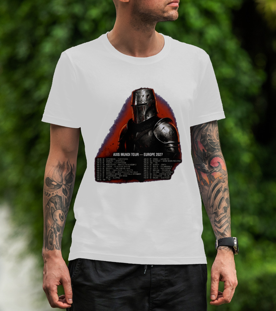 Imminence August Burns Red Axis Mundi Tour 2027 Europe Knights T-Shirt