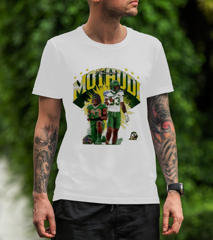 Kamar Mothudi Oregon Ducks Linebacker 33 Football Player T-Shirt