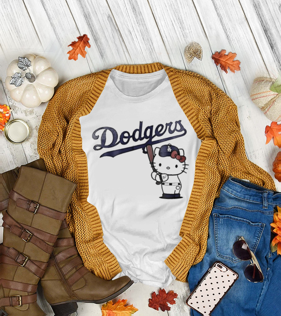 Dodgers Hello Kitty Baseball Collaboration 2026 T-Shirt