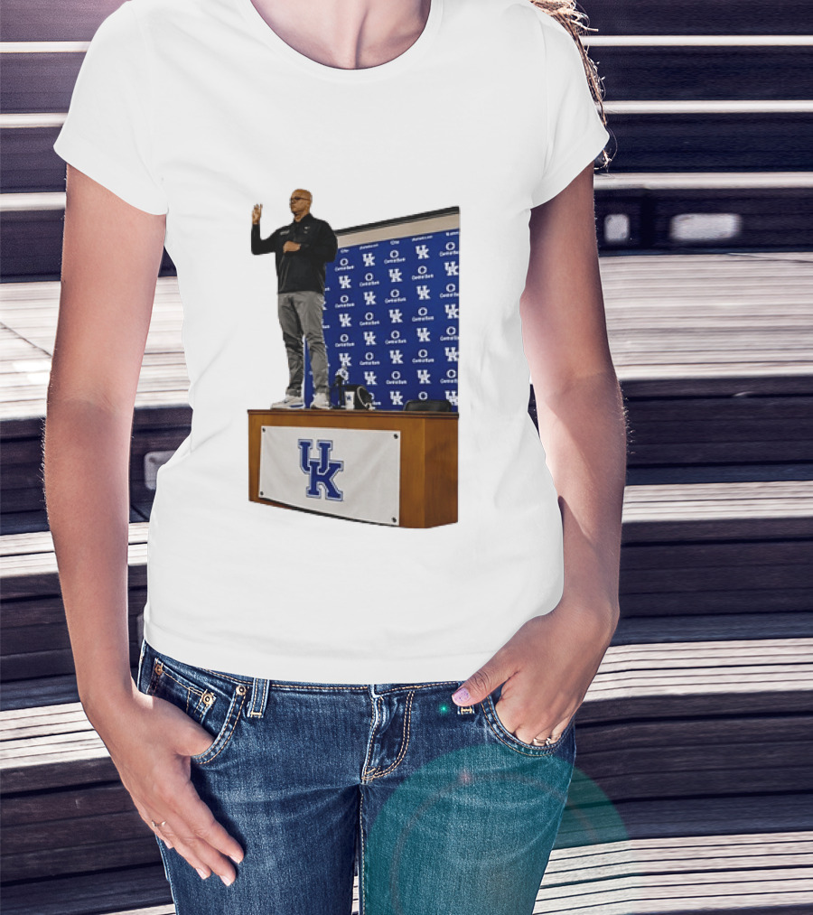 Mark Pope UK Wildcats Kentucky Basketball Coach Press Conference T-Shirt