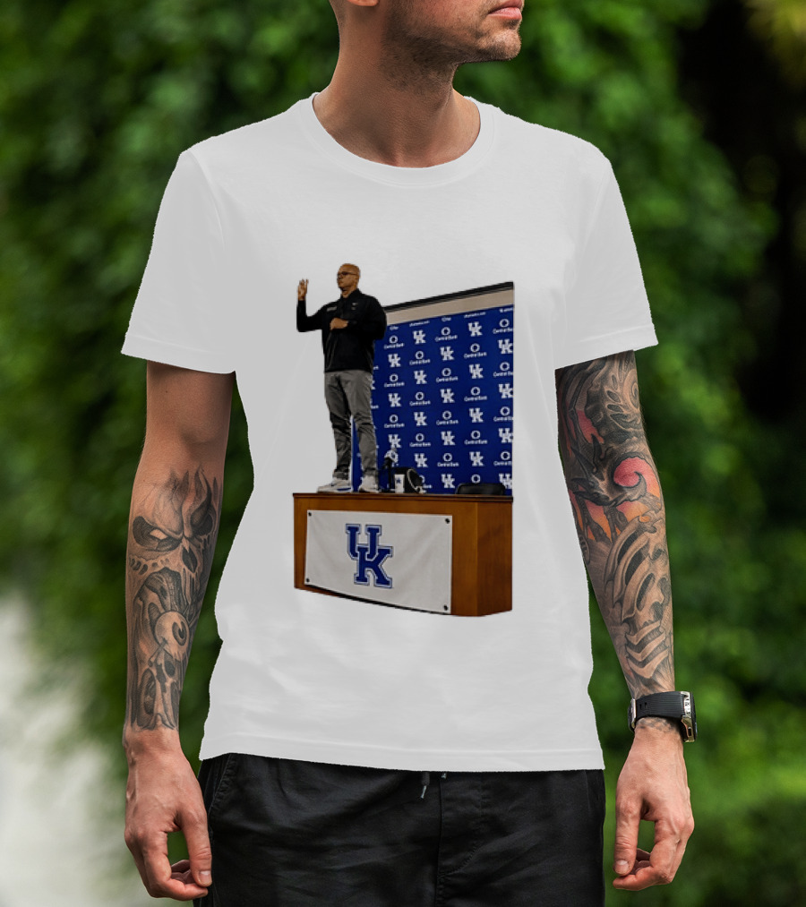 Mark Pope UK Wildcats Kentucky Basketball Coach Press Conference T-Shirt