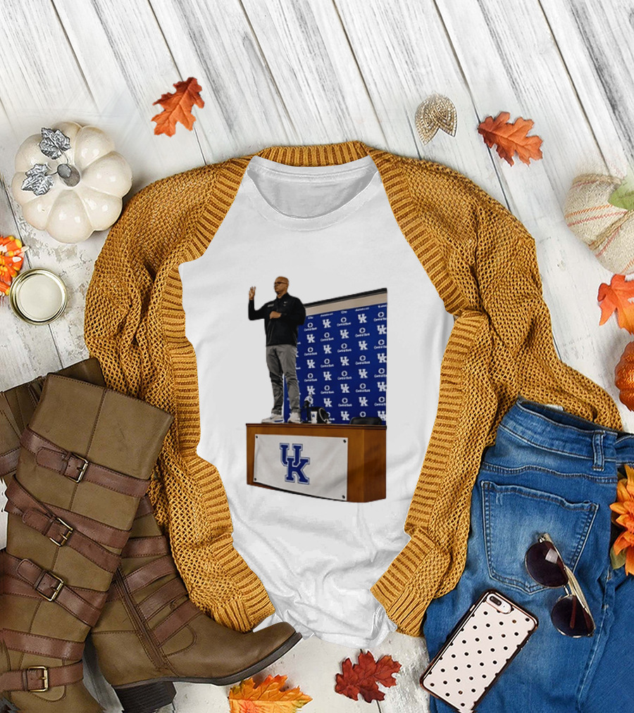 Mark Pope UK Wildcats Kentucky Basketball Coach Press Conference T-Shirt