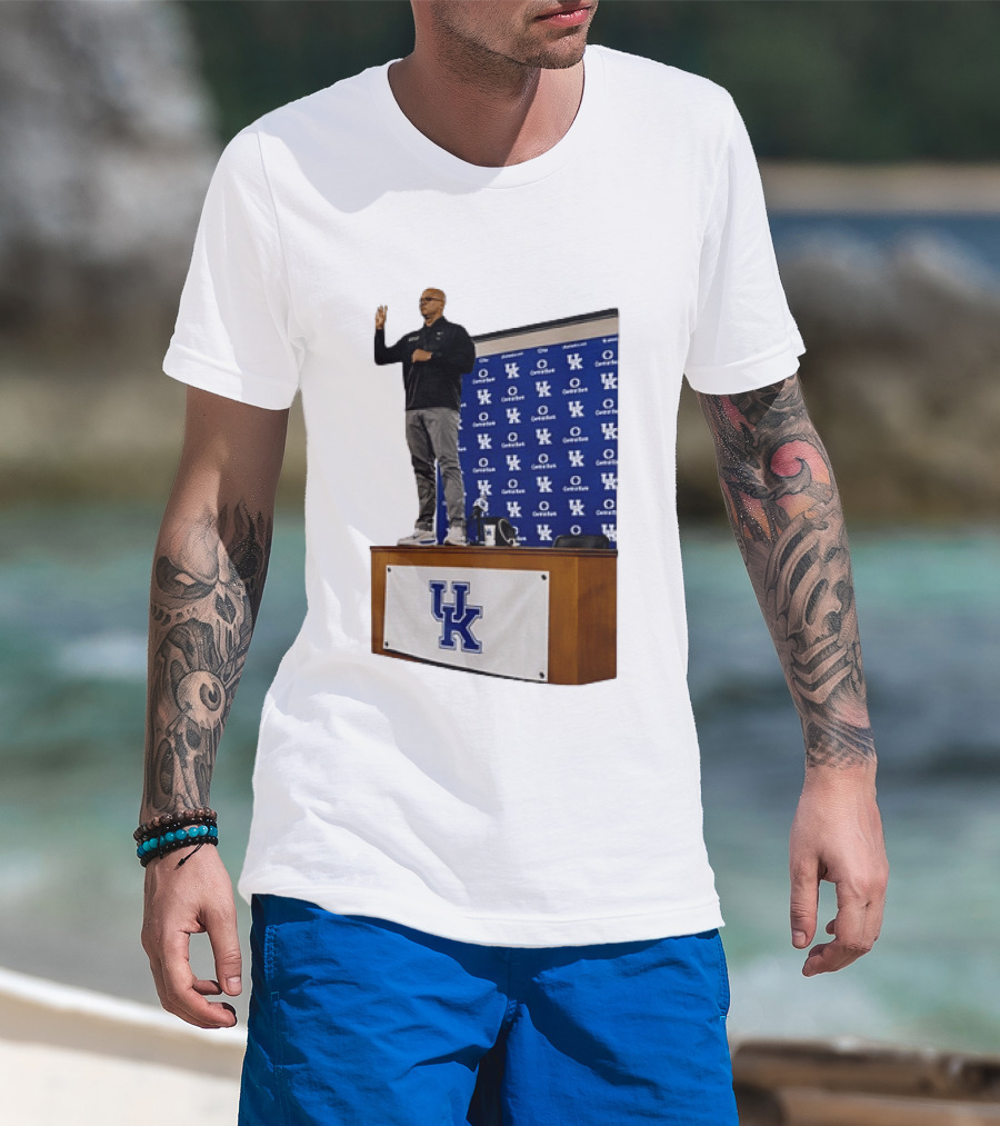 Mark Pope UK Wildcats Kentucky Basketball Coach Press Conference T-Shirt