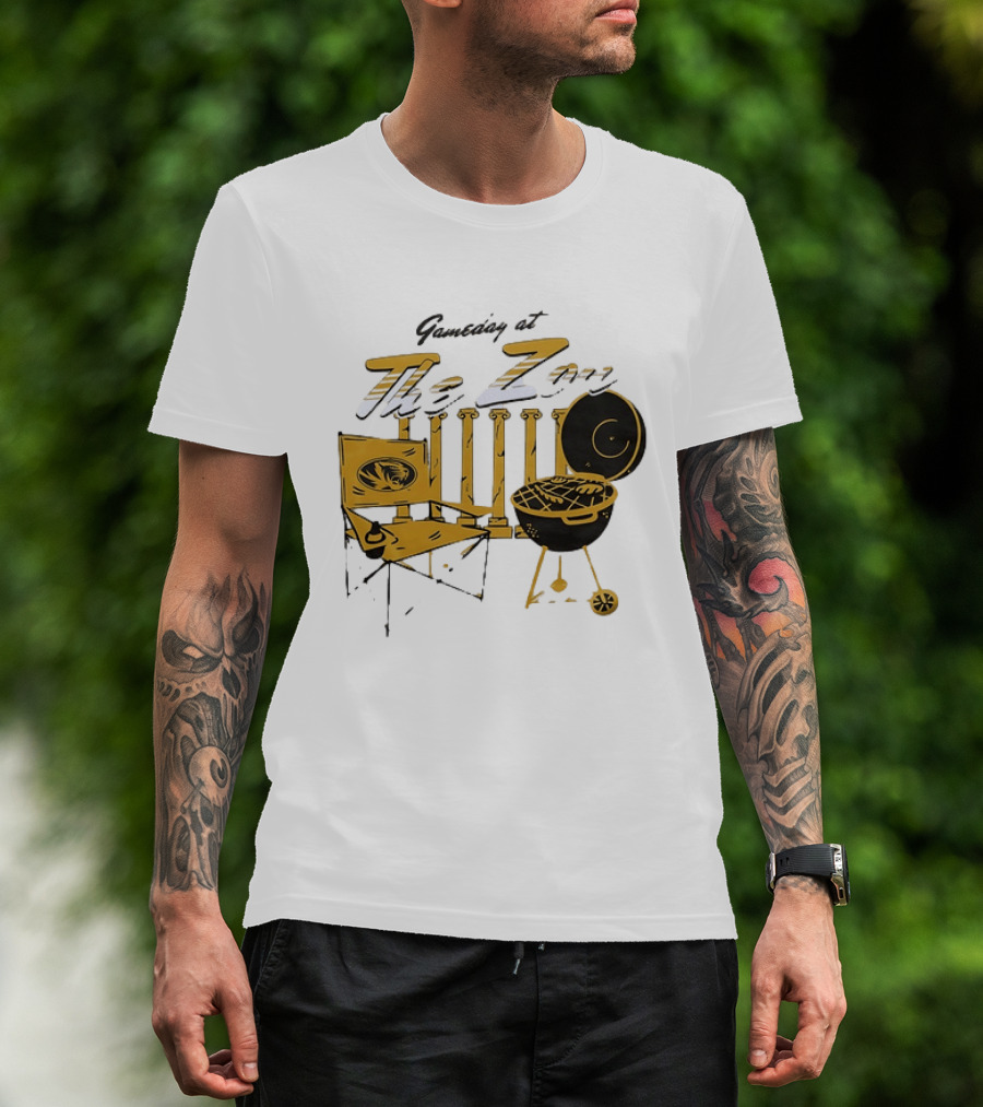 Missouri Tigers Gameday Tailgate At The Zou Football Grill Chair T-Shirt