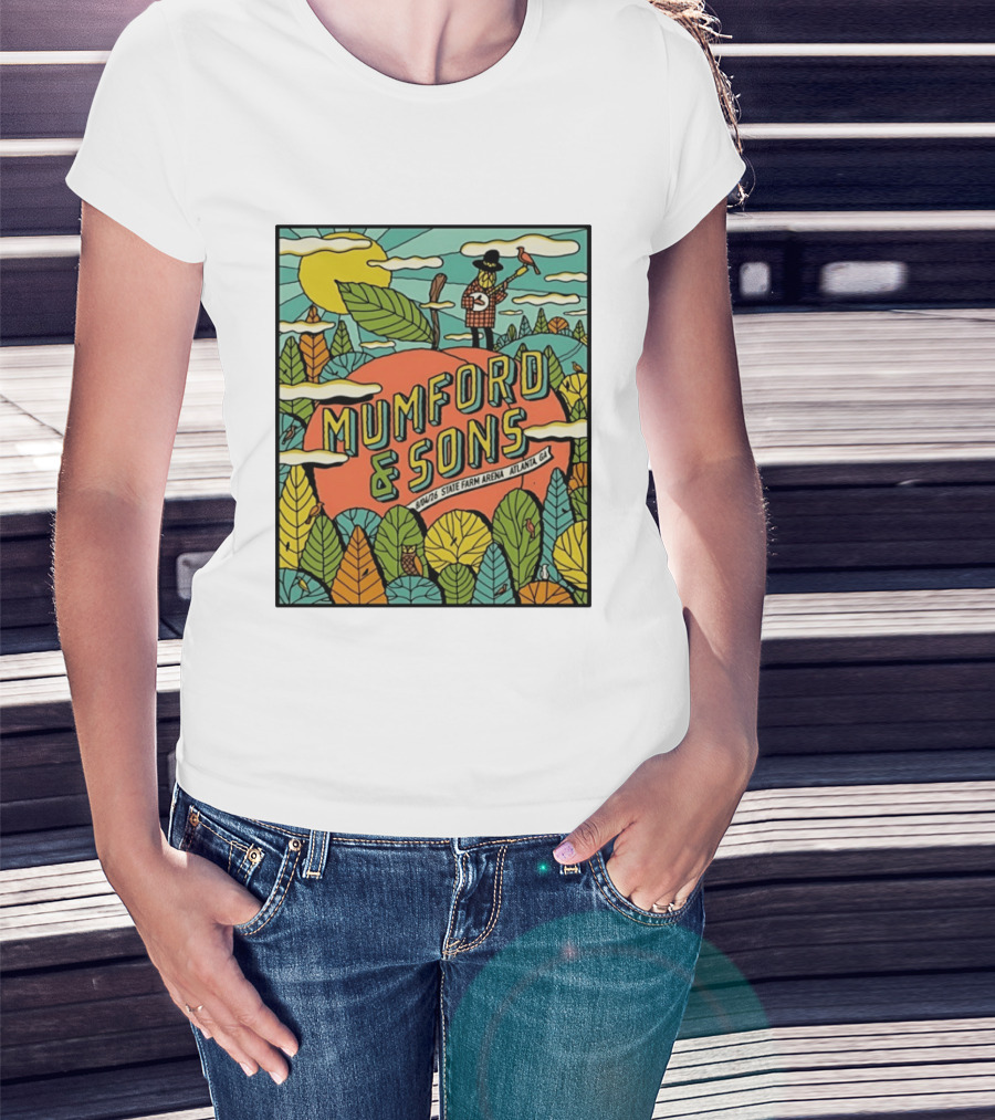 Mumford & Sons State Farm Arena Atlanta GA Concert 9/10/26 Sun Nature T-Shirt