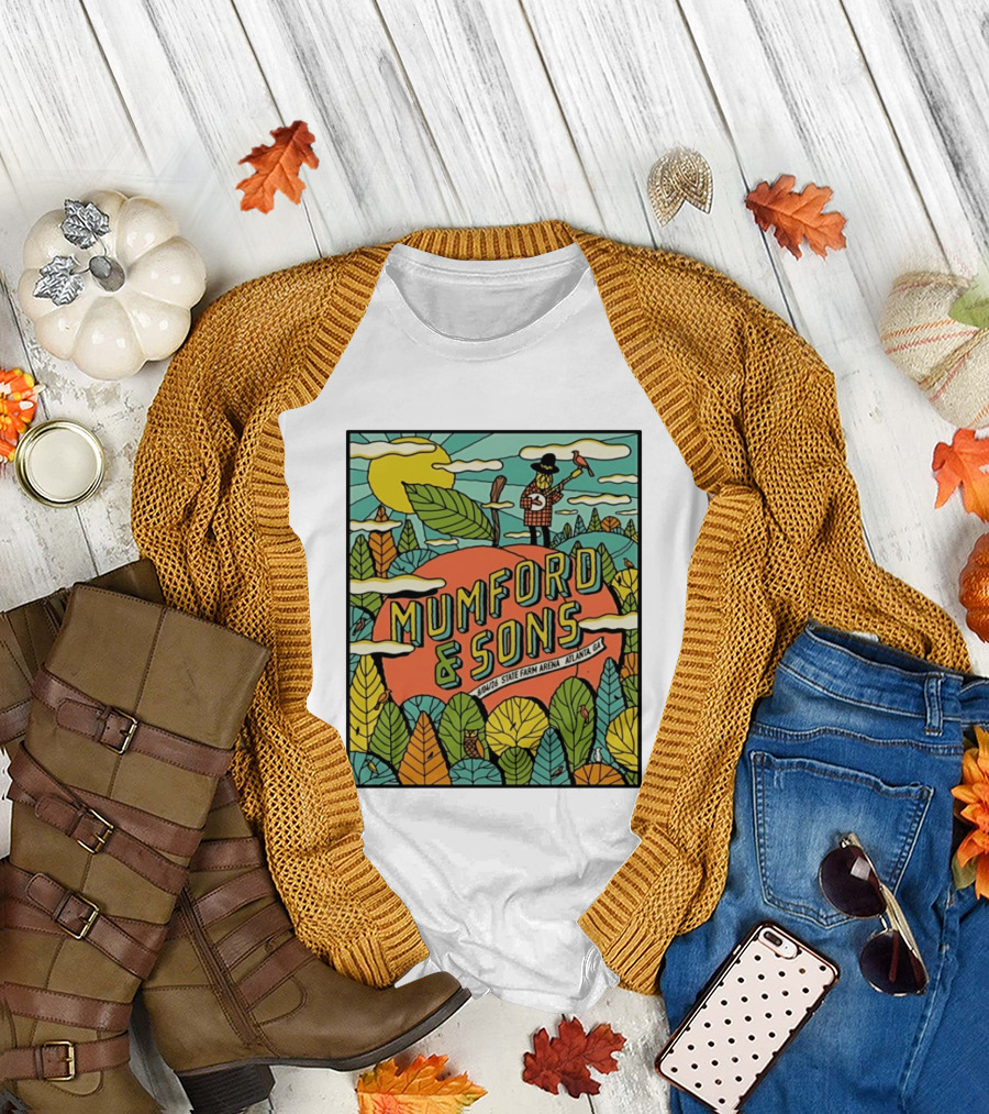 Mumford & Sons State Farm Arena Atlanta GA Concert 9/10/26 Sun Nature T-Shirt