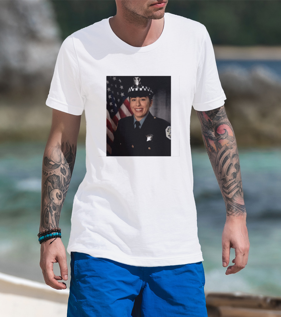 Never Forget Chicago Police Department Ella French Memorial Officer T-Shirt