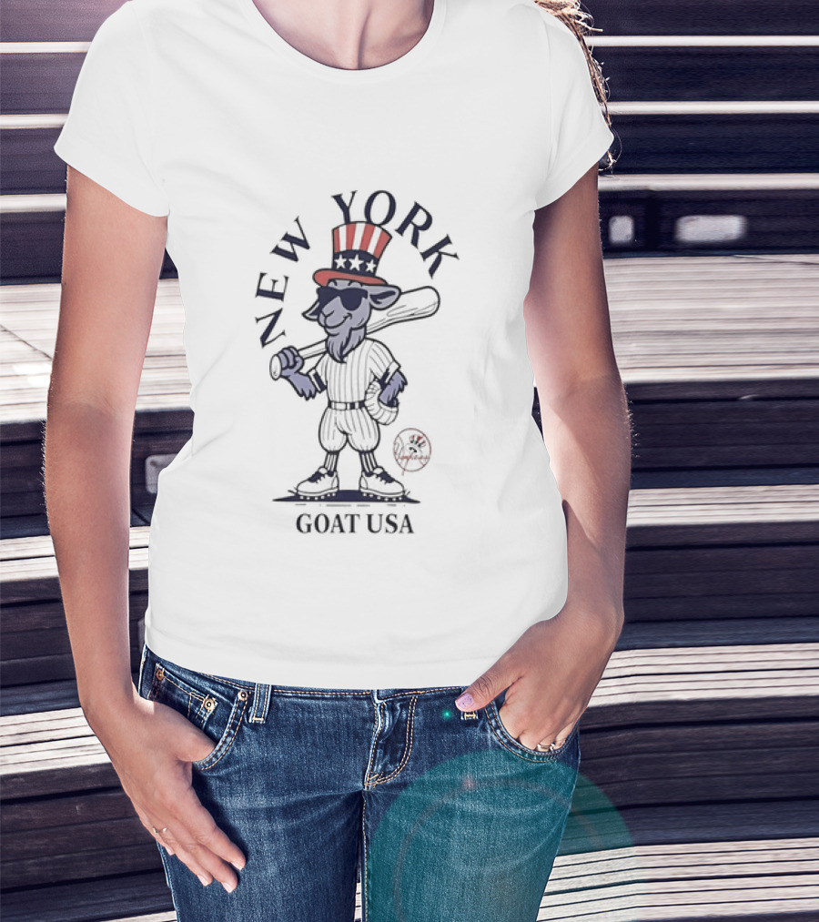 New York Yankees Goat USA Uncle Sam T-Shirt