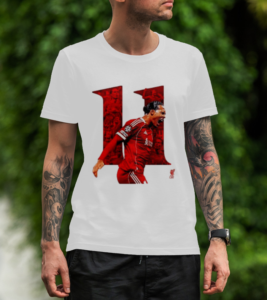 Virgil Van Dijk Liverpool Fifpro World 11 Champions League Star T-Shirt