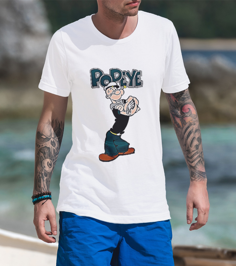 Philadelphia Eagles X Popeye I Yam What I Yam An Thats All I Yam T-Shirt