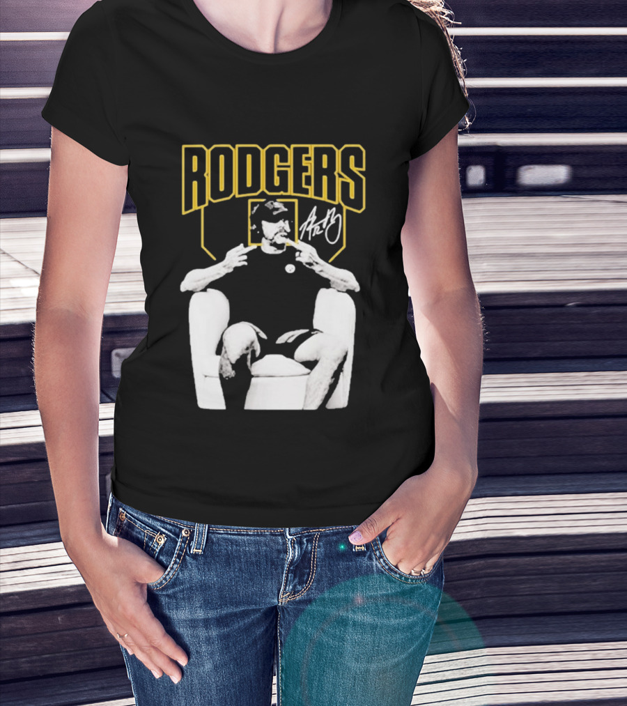 Rodgers Absolute Coward Double Middle Finger Pittsburgh Steelers T-Shirt