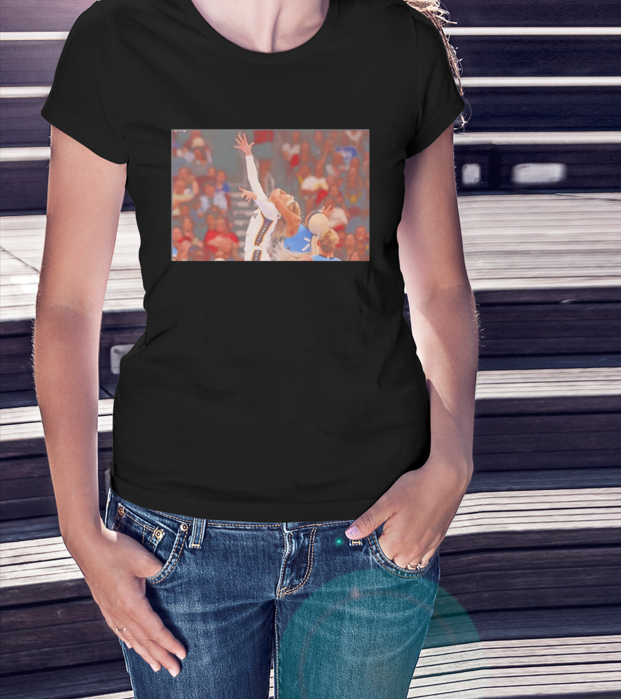 Chennedy Carter 7 Intense Matchup Chicago Sky Vs Indiana Fever Basketball Action T-Shirt