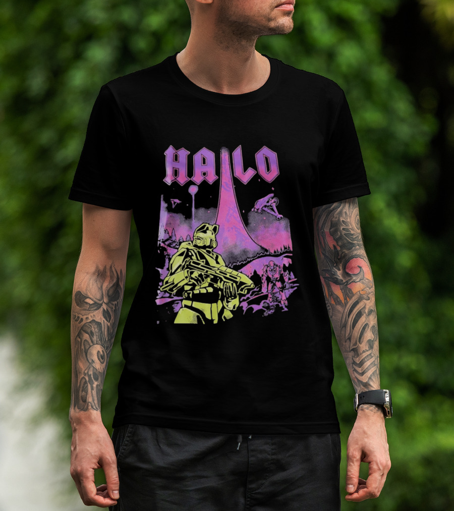 Halo Master Chief Retro Gaming Xbox T-Shirt