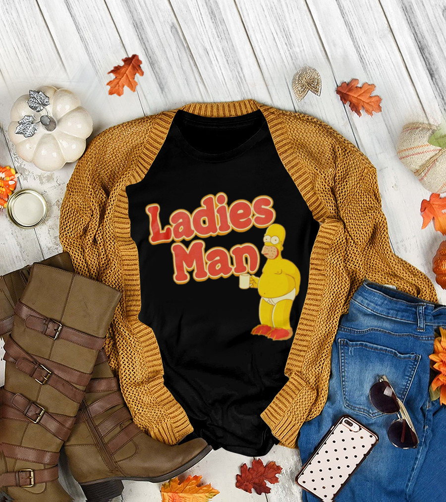 Ladies Man Homer Simpson The Simpsons Cartoon T-Shirt