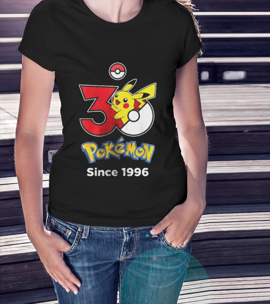 Tampa Bay Buccaneers X Pokemon 30th Anniversary Pikachu Since 1996 Celebration T-Shirt