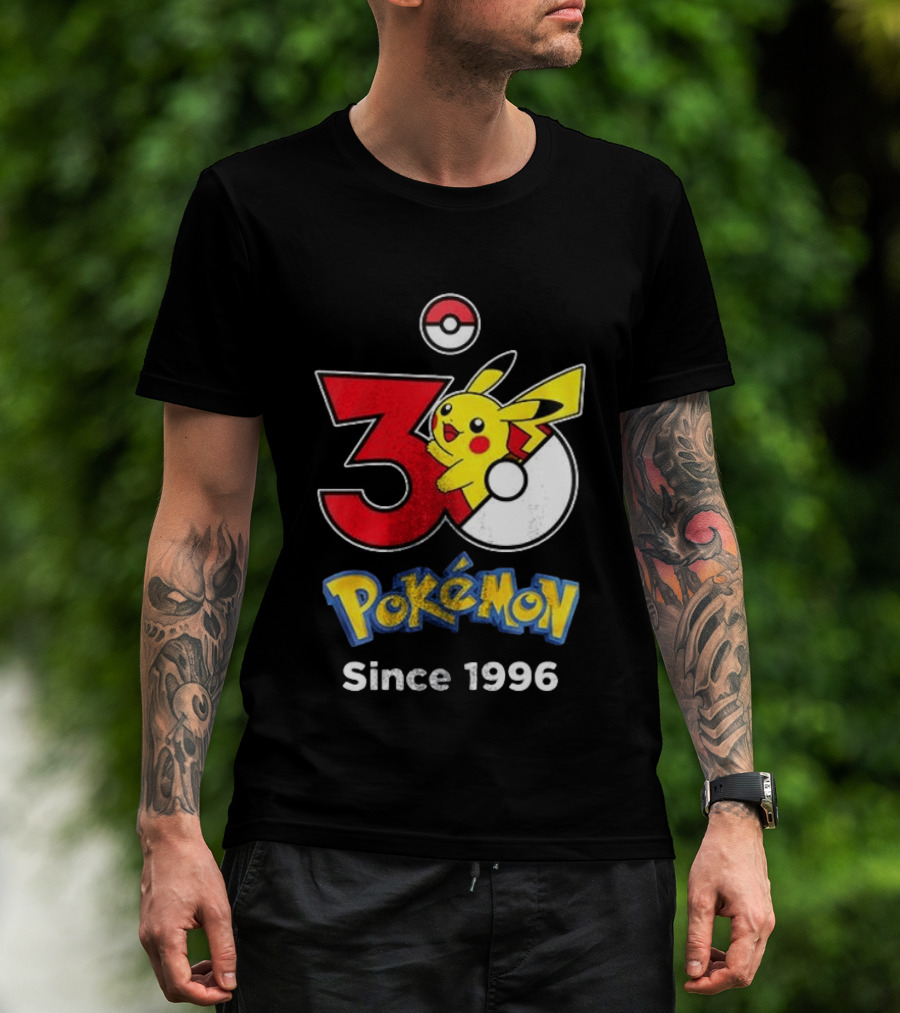 Tampa Bay Buccaneers X Pokemon 30th Anniversary Pikachu Since 1996 Celebration T-Shirt