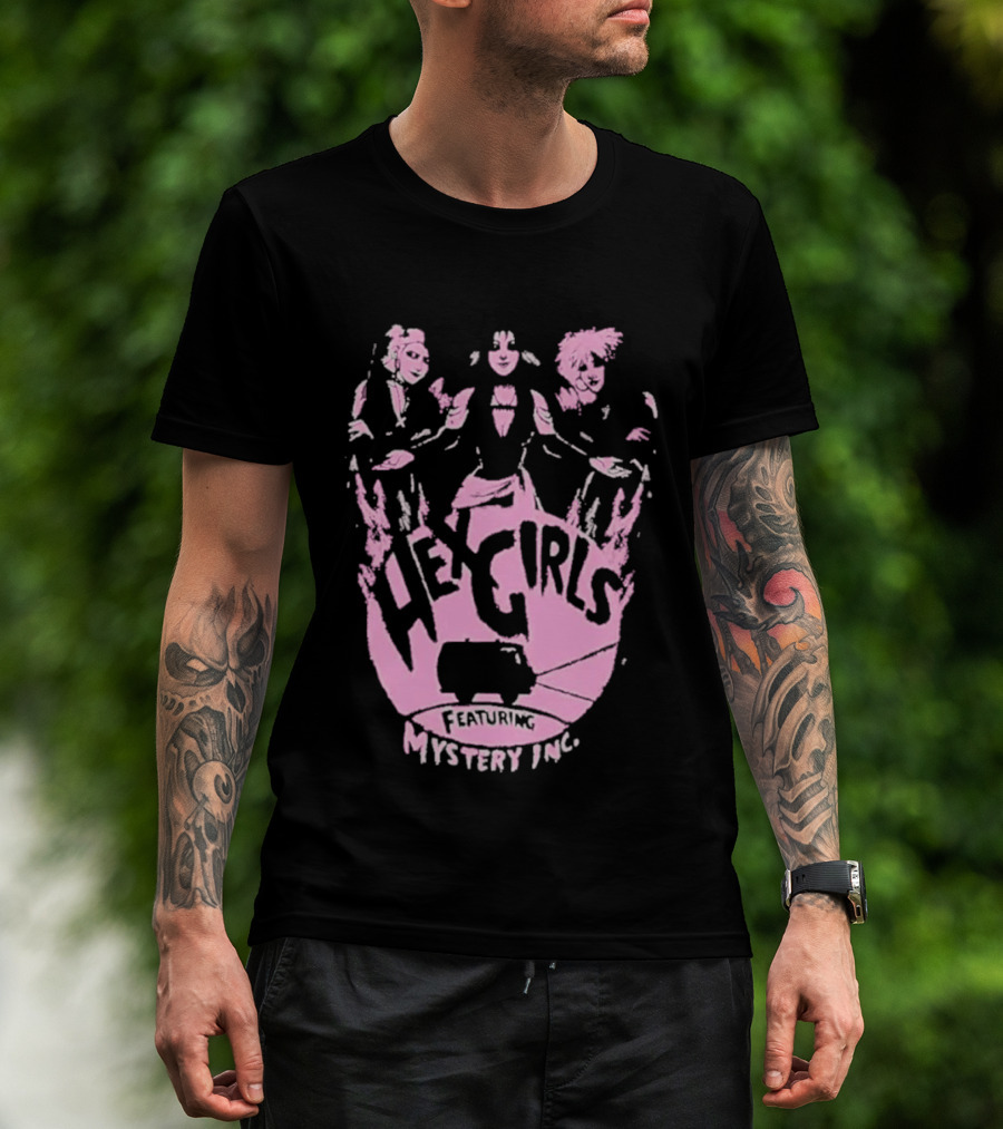 Hex Girls Featuring Mystery Inc Rock Band Collaboration T-Shirt