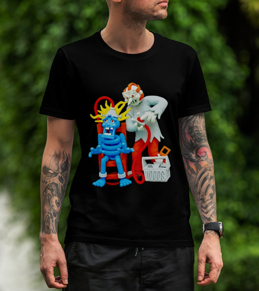 Friday The 13th Jason Voorhees Electrocution Scene Woods T-Shirt
