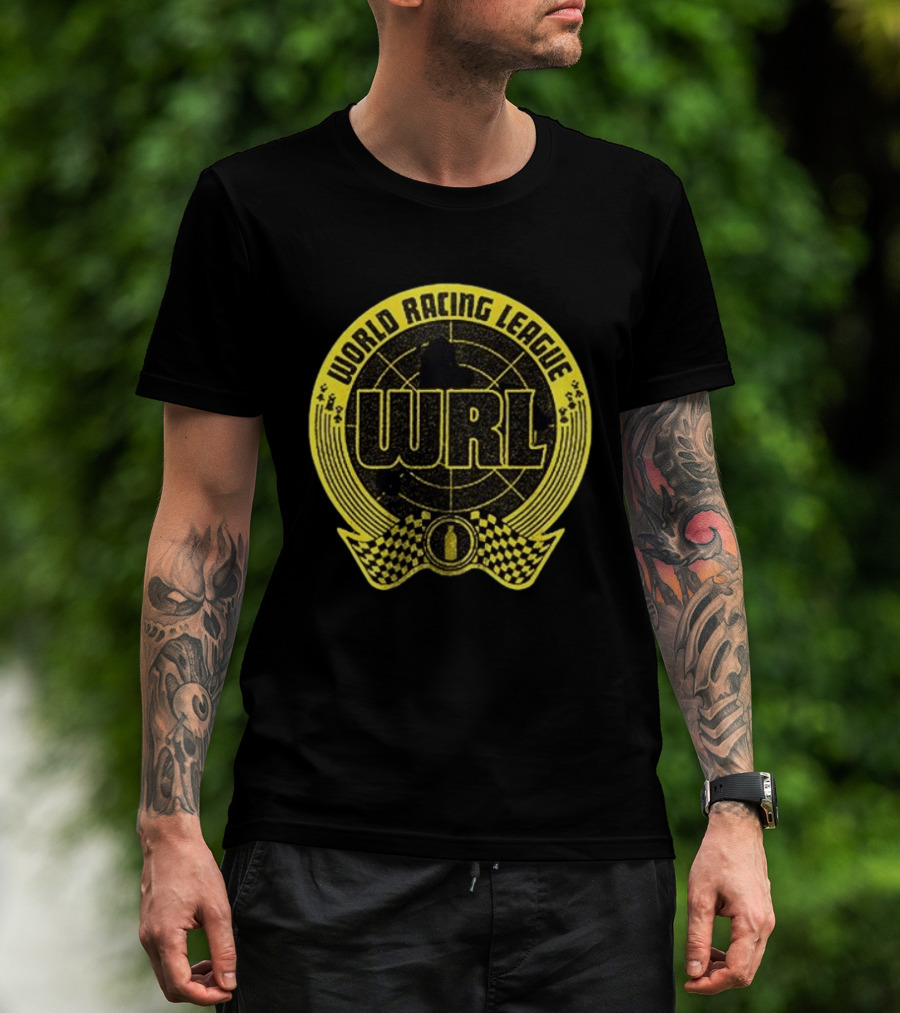 World Racing League WRL Racing Checkered T-Shirt