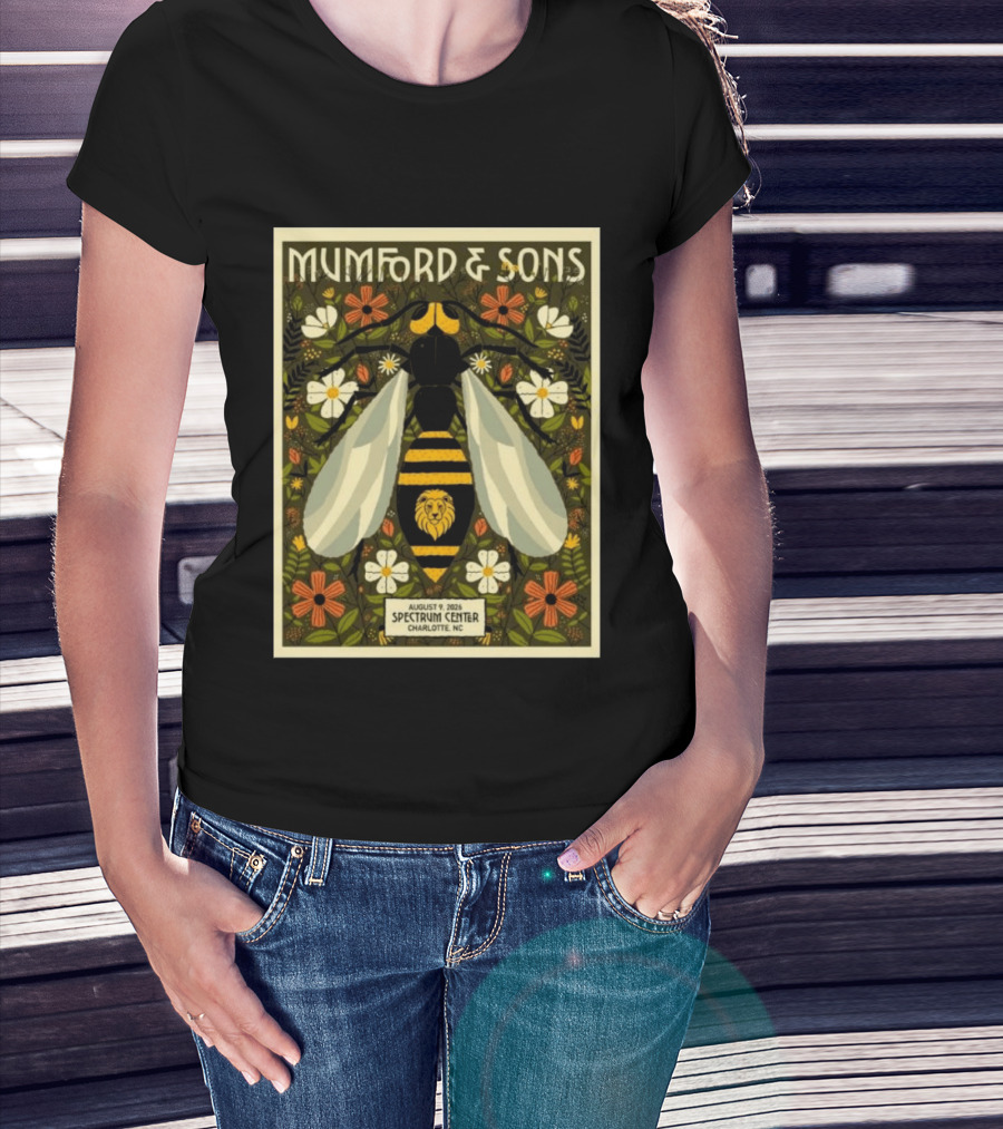 Mumford And Sons Event August 9 2026 Spectrum Center Charlotte NC T-Shirt
