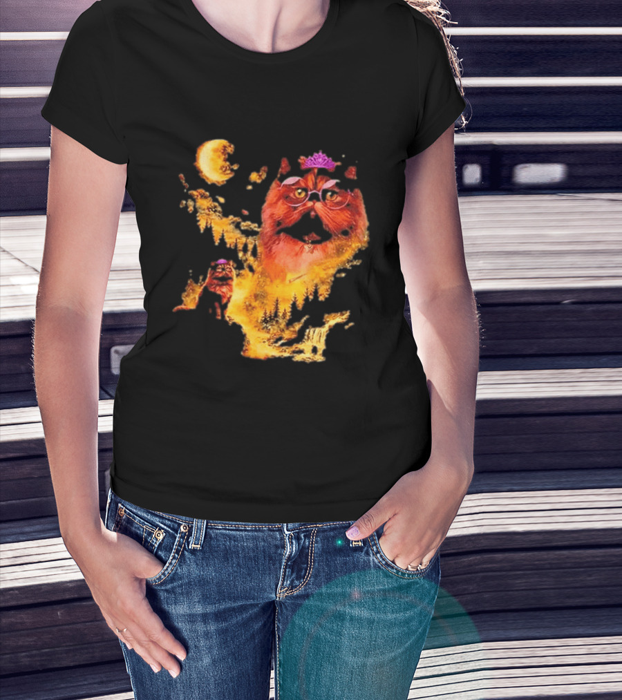 Princess Donut Cat Lover Moon Fantasy T-Shirt