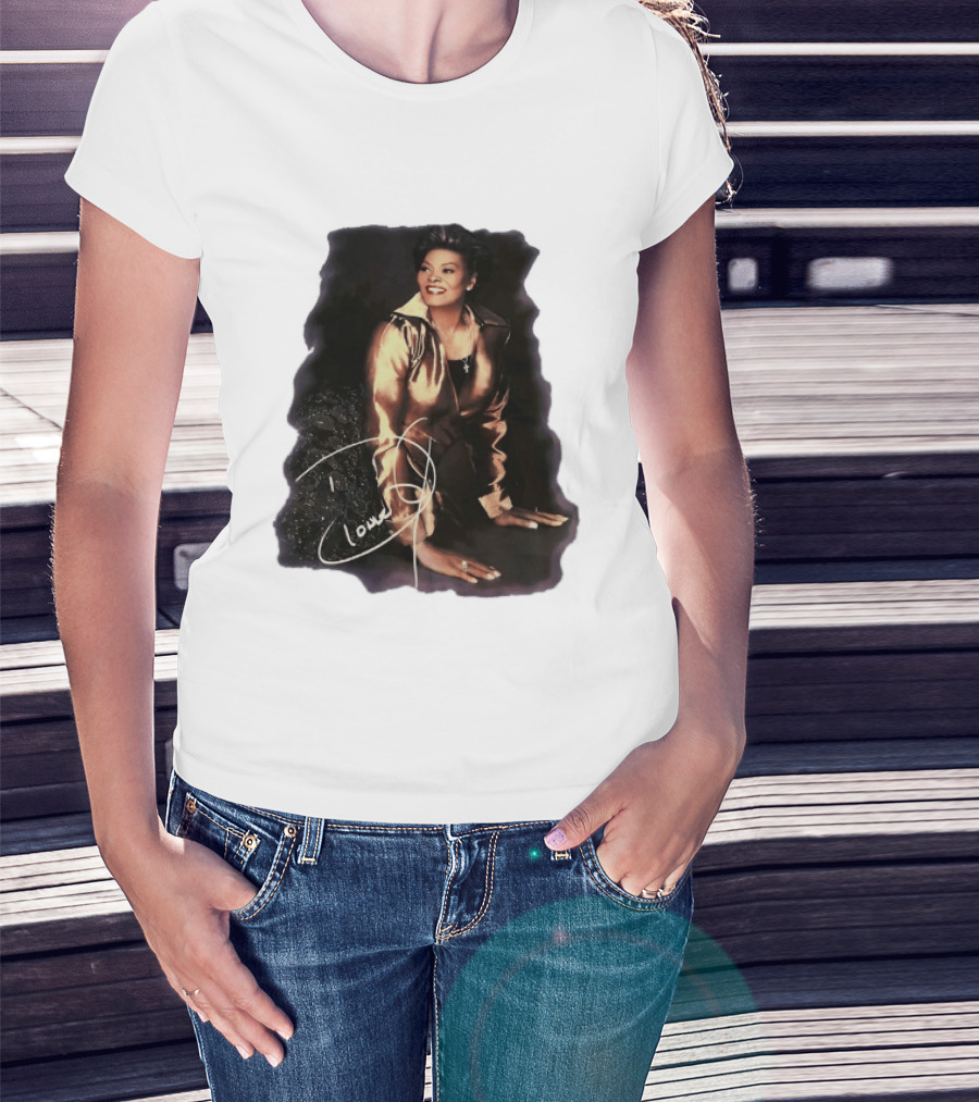 Dionne Warwick Iconic Soul Singer Legend Autographed Image T-Shirt