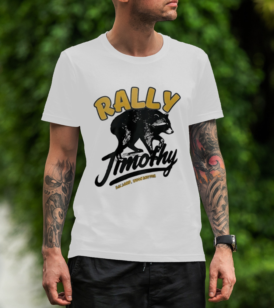Rally Timothy Ballard Washington Black Raccoon T-Shirt