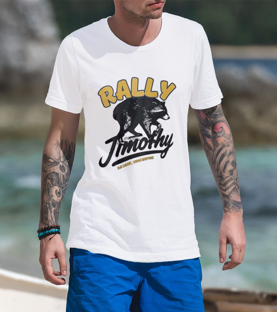 Rally Timothy Ballard Washington Black Raccoon T-Shirt