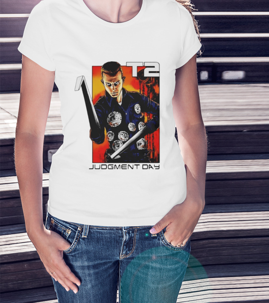 T2 Judgment Day 1000 Iconic Scene T-Shirt
