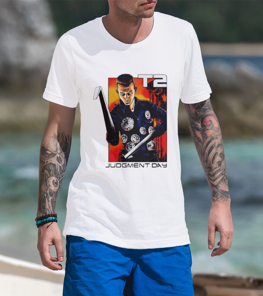 T2 Judgment Day 1000 Iconic Scene T-Shirt