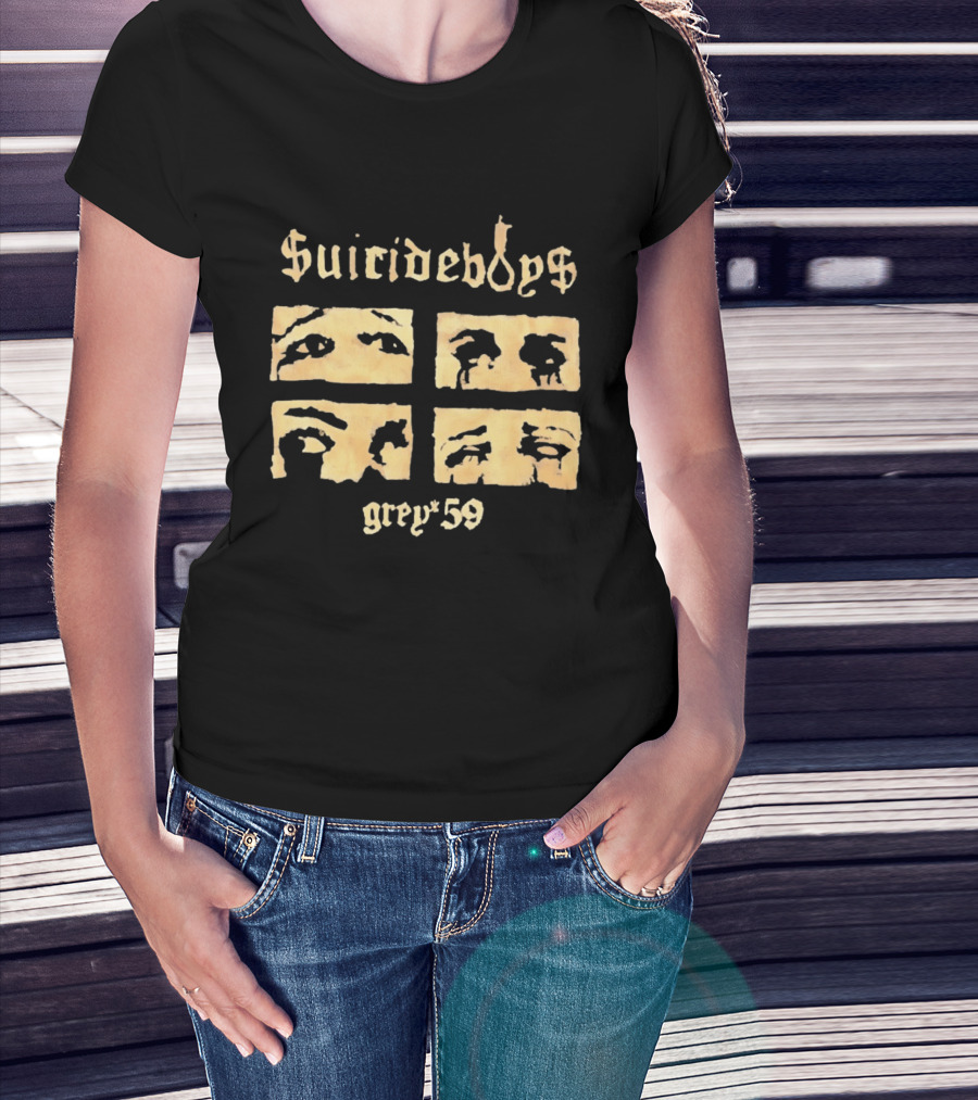 Suicideboys Grey 59 Distressed Eyebrow T-Shirt