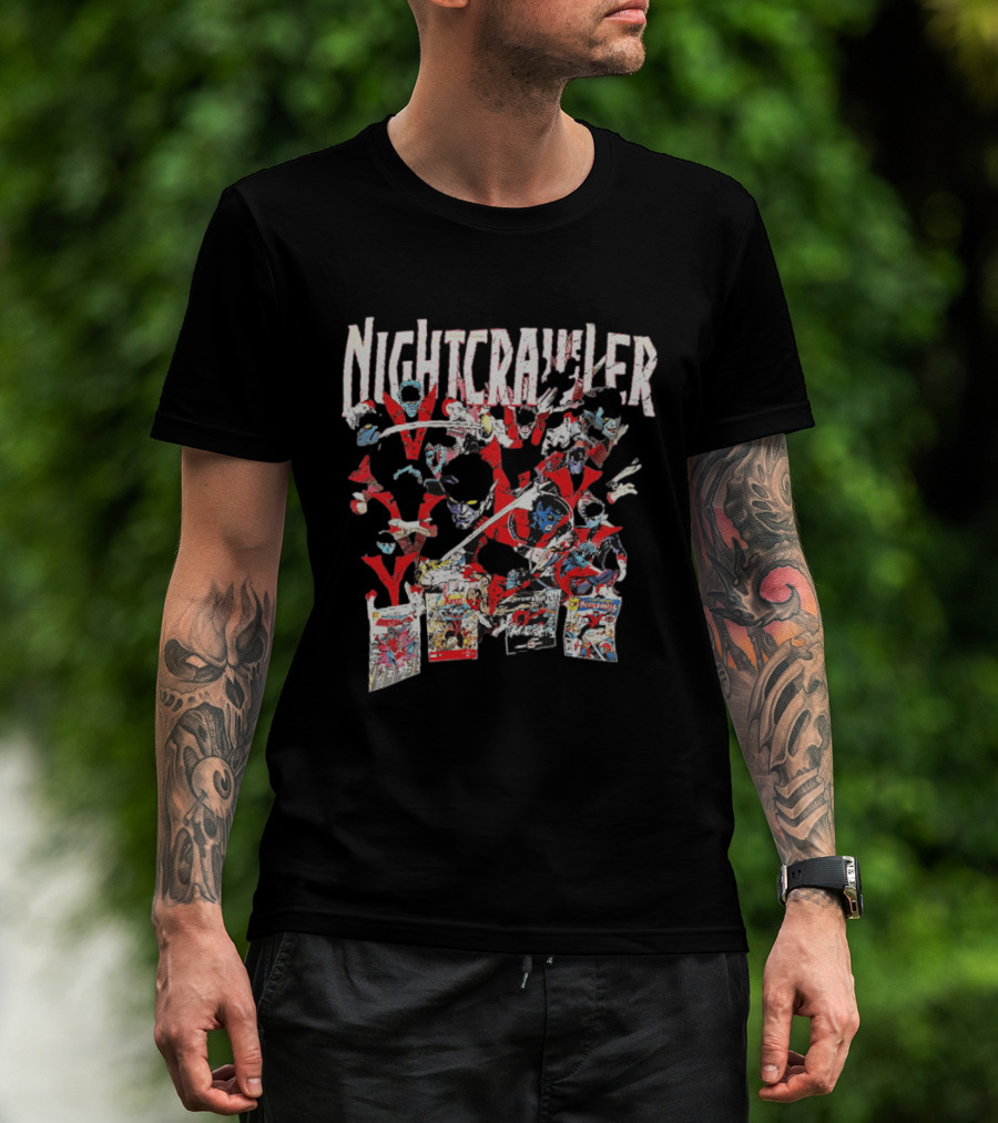 Nightcrawler X Men Comics Marvel The Amazing Nightcrawler Pages T-Shirt