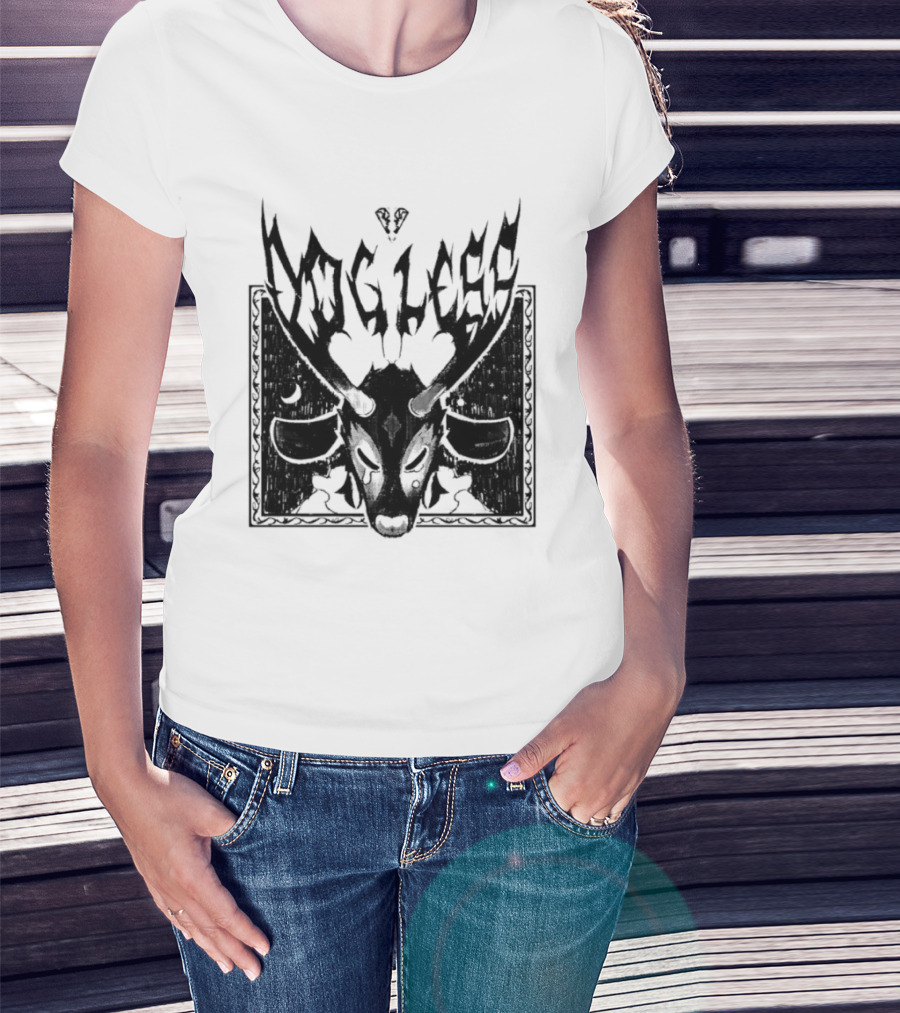 Dog Legs Gothic Skull Artwork Ward Them Off Alternative Rock T-Shirt
