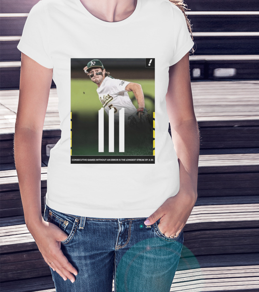 Jacob Wilson Athletics 111 Consecutive Errorless Games Record By Shortstop T-Shirt