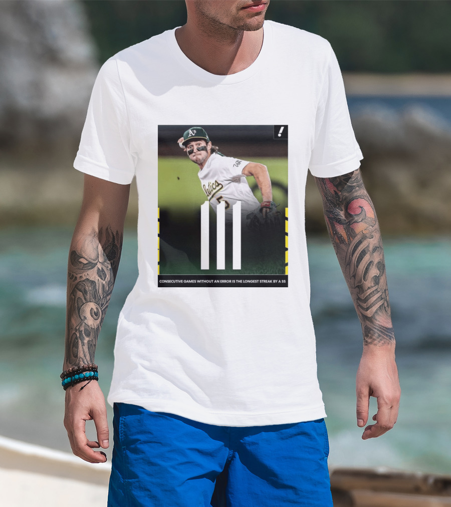 Jacob Wilson Athletics 111 Consecutive Errorless Games Record By Shortstop T-Shirt