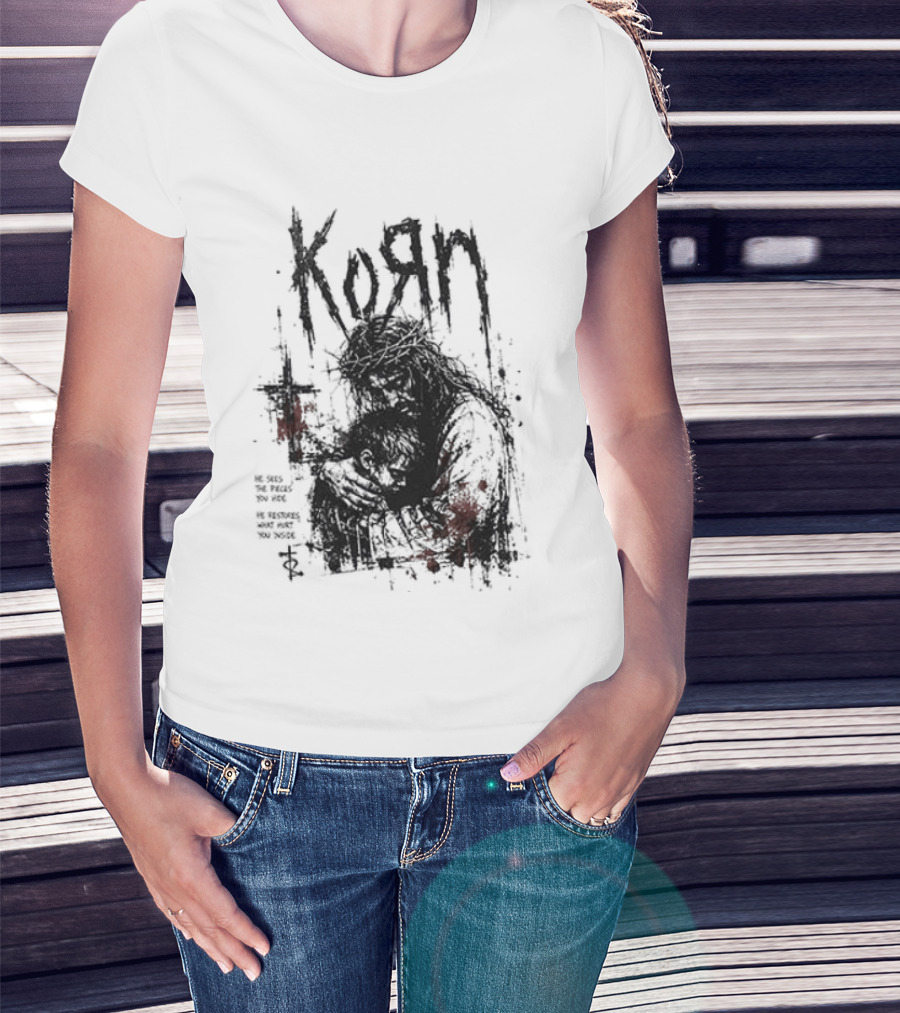 Korn Jesus Falling Apart I Found Him Jesus Put Me Together T-Shirt