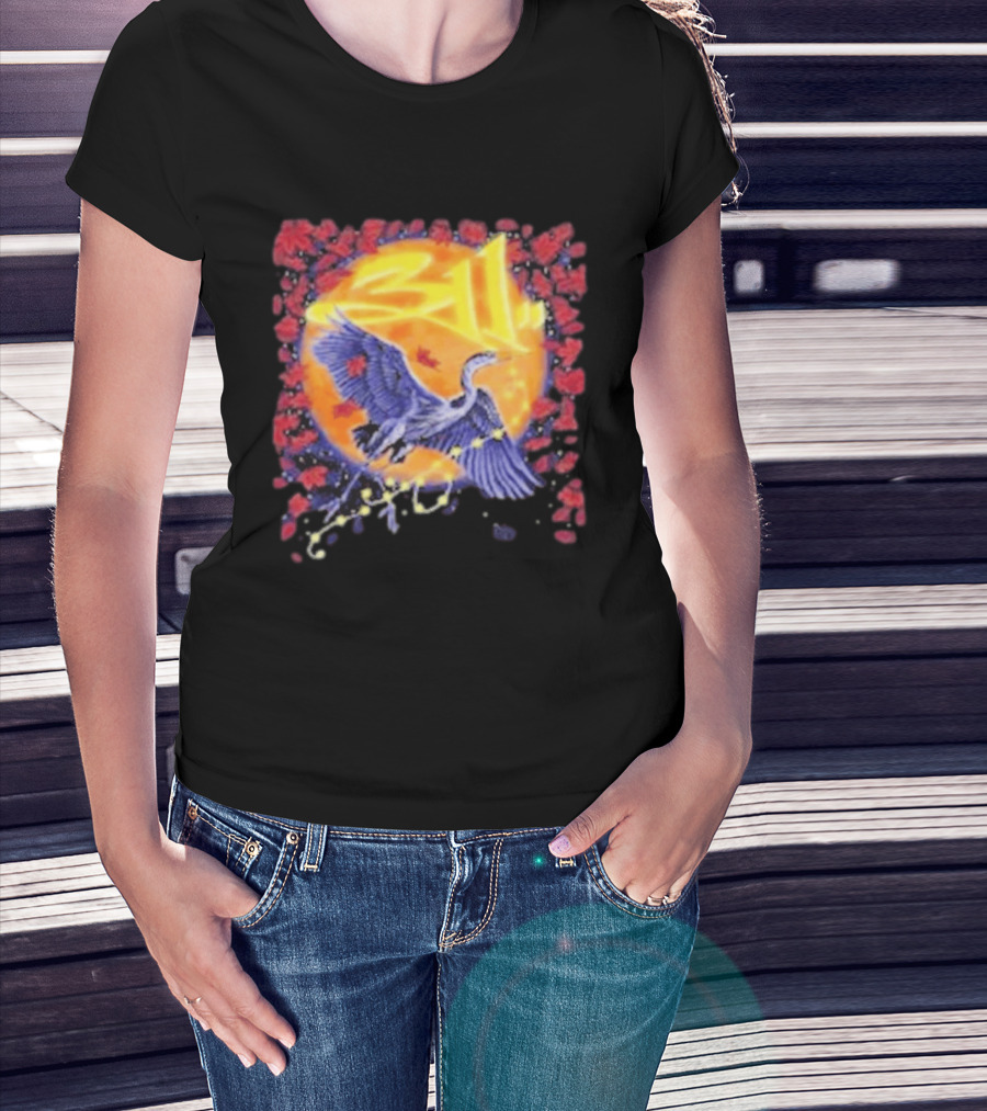 311 Band 2026 US Tour With Beach Weather Tunnel Vision Heron And Sun T-Shirt